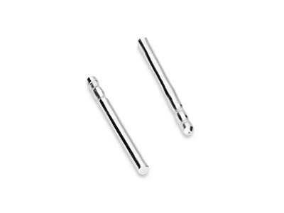 Argentium 960 Silver Ear Pin 11 X  0.8mm Pack of 20