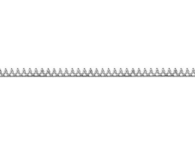 Sterling Silver Beaded Swag Gallery Strip 2.5mm